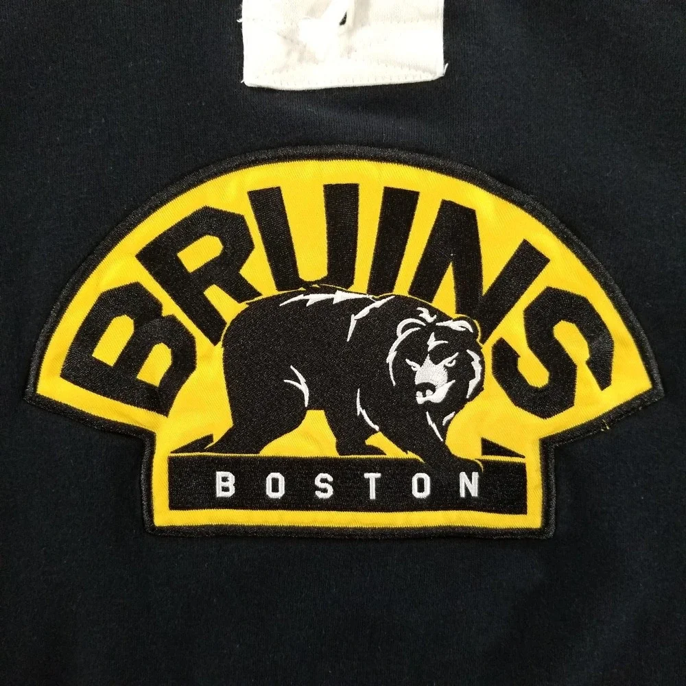 Boston Bruins '47 Hoodie Mens XL Bear Logo Lacer Superior Sweatshirt Pullover